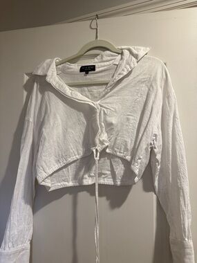 Tie wrap ASOS white blouse